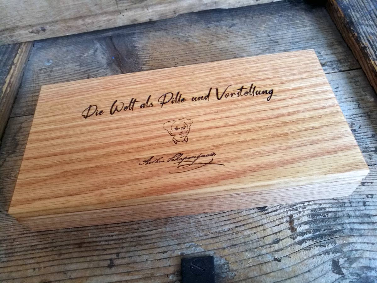 Holz Tablettenbox Eiche